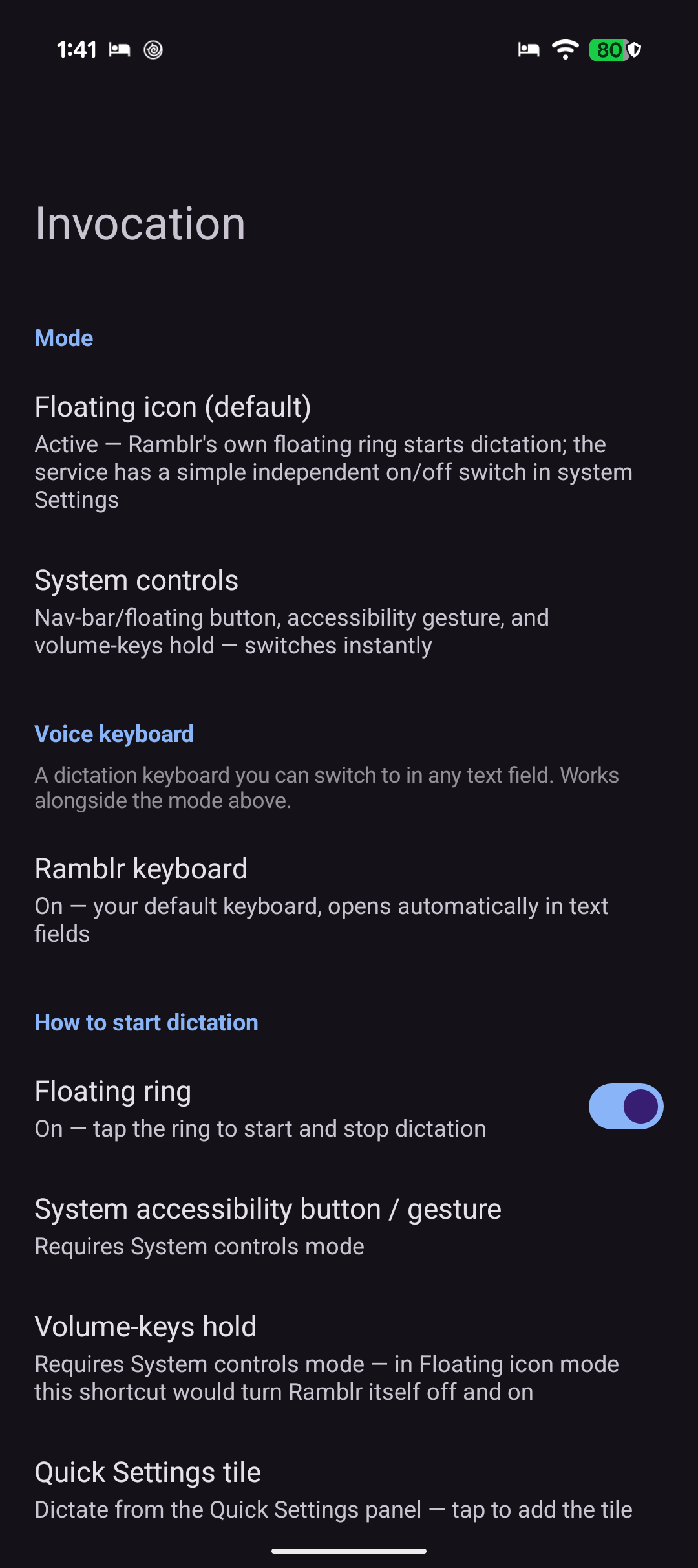 Screenshot of Ramblr