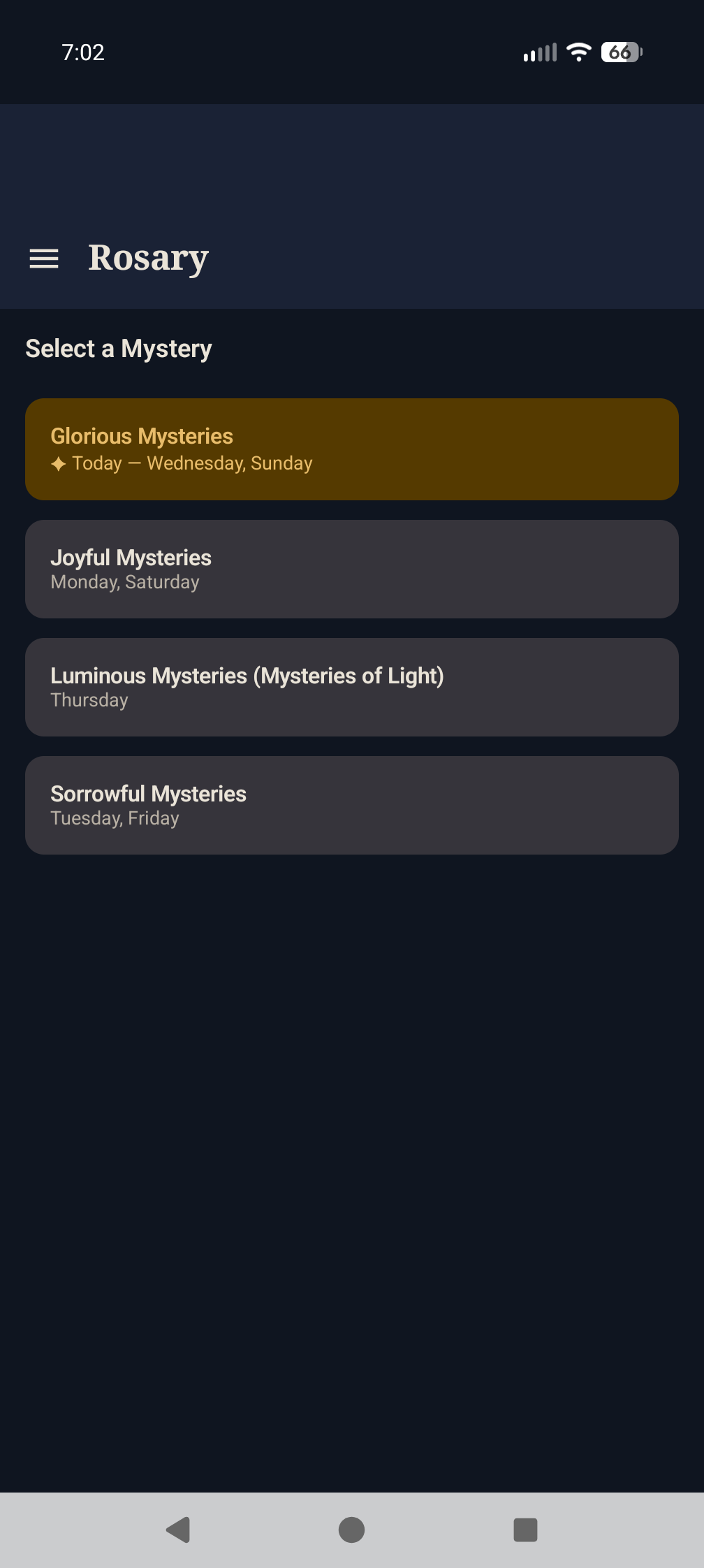 Screenshot of De Fide