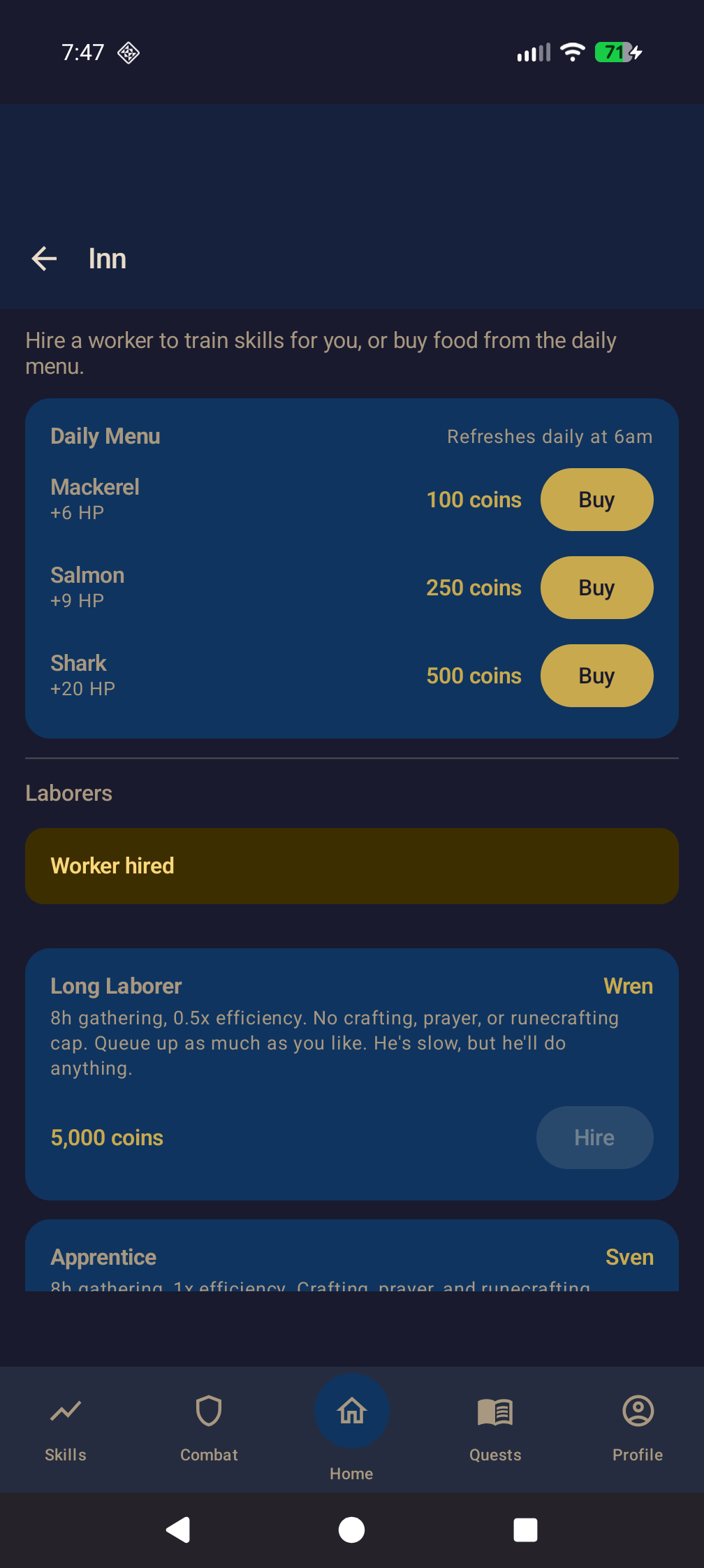 Screenshot of Idle Fantasy
