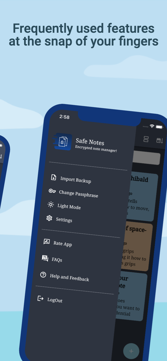 Screenshot of Safe Notes - Encrypted Notepad
