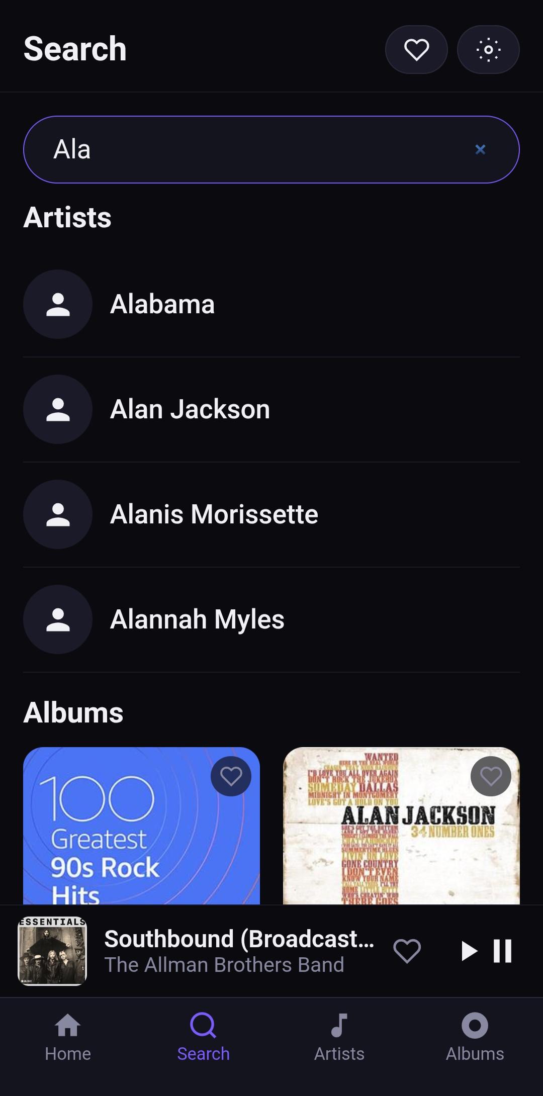 Screenshot of TuneFriend