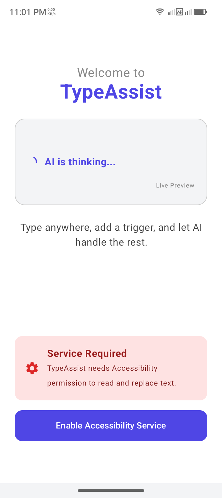Screenshot of TypeAssist