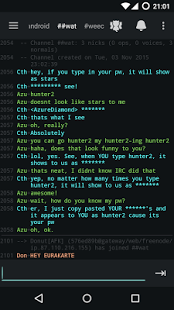 Screenshot of Weechat-Android