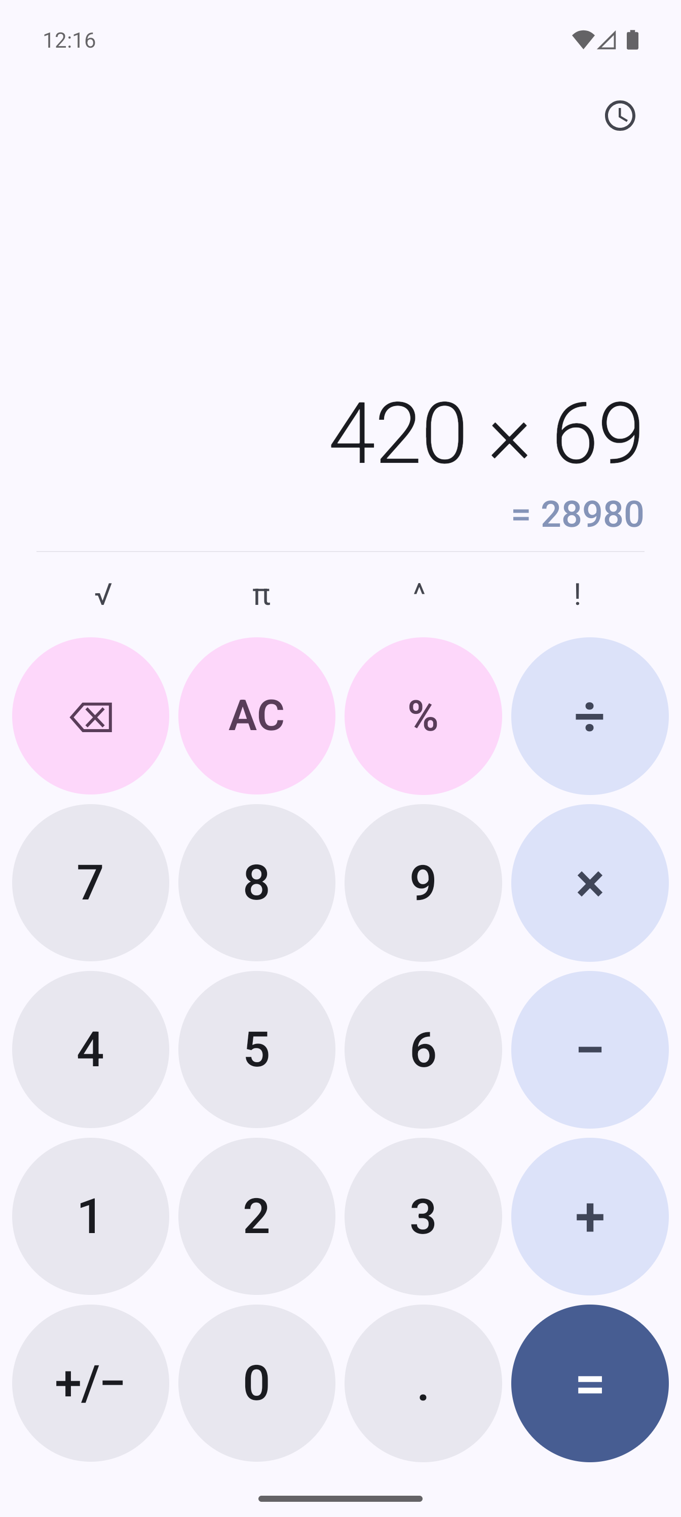 Screenshot of Calculator M3