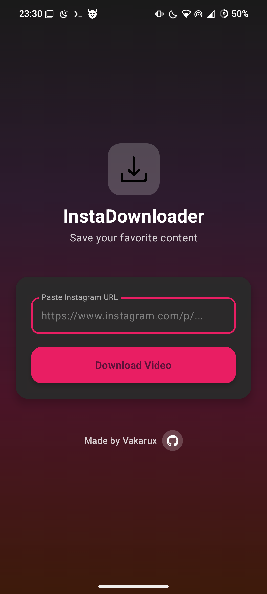 Screenshot of InstaDownload