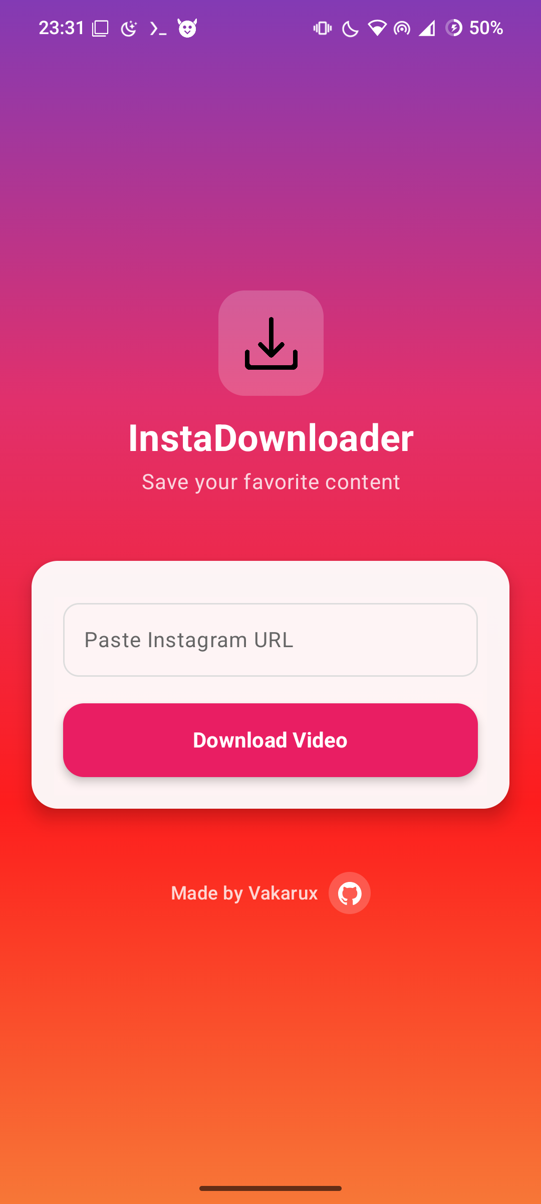 Screenshot of InstaDownload
