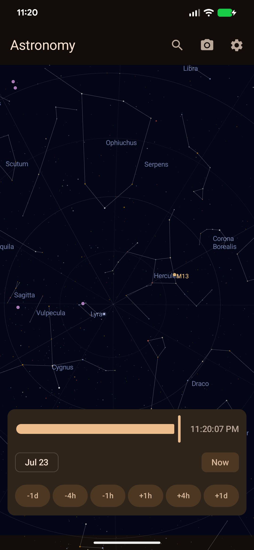 Screenshot of MA Astronomy