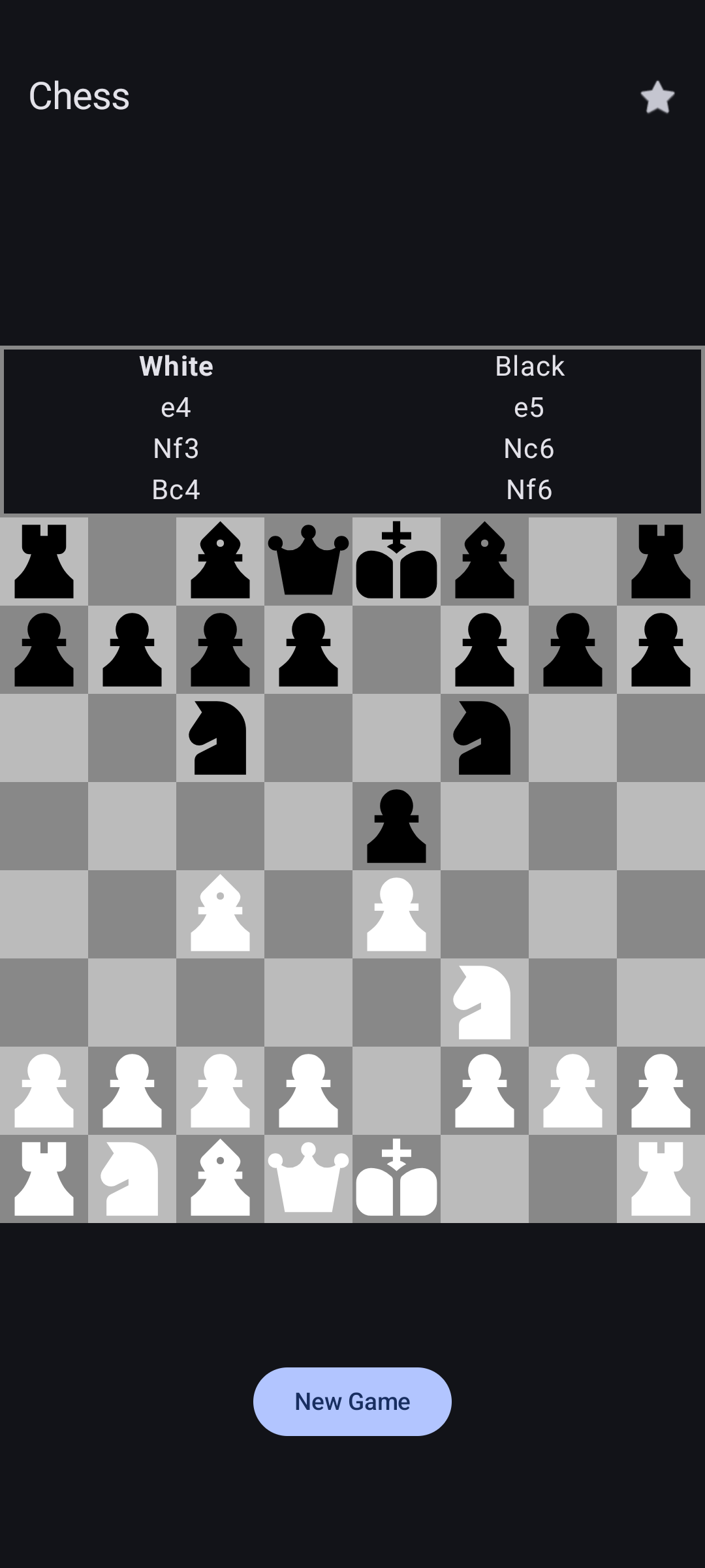 Screenshot of MA Chess