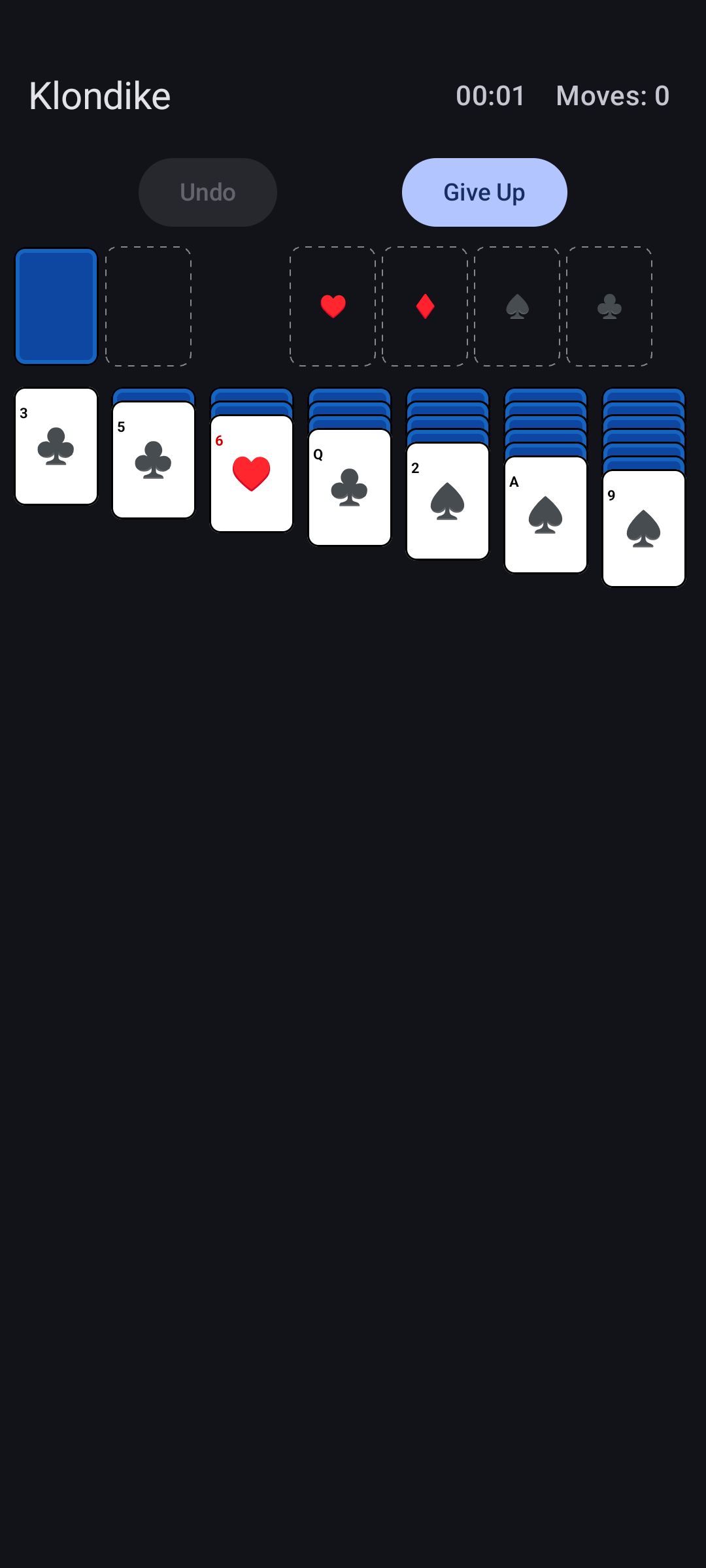 Screenshot of MA Solitaire