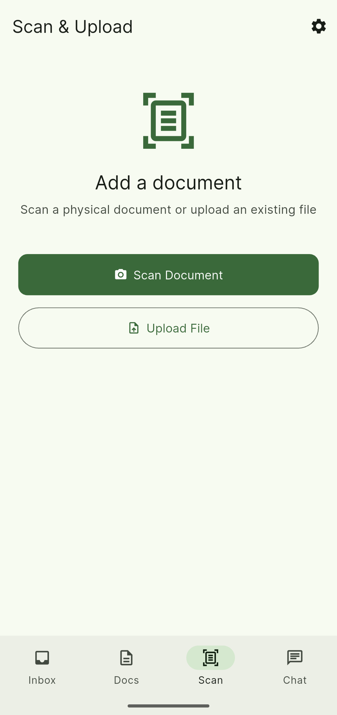Screenshot of Paperless Go