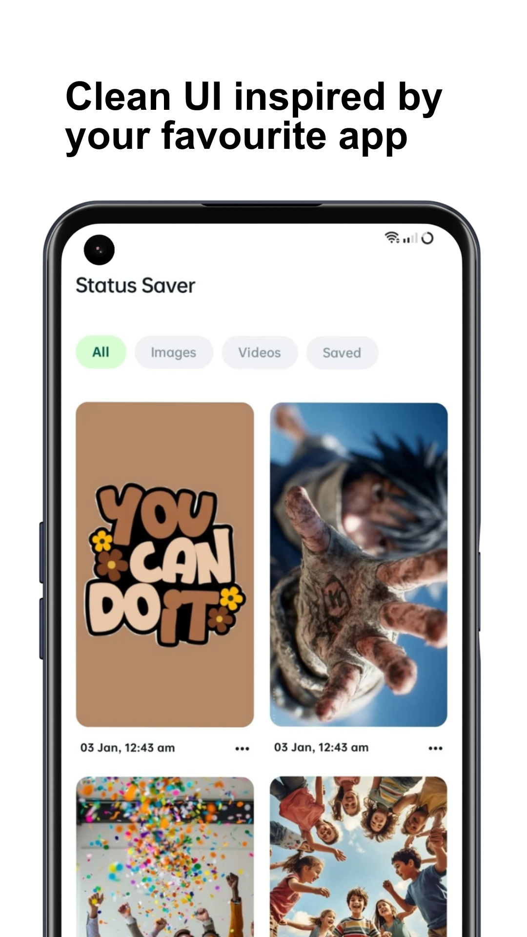 Screenshot of Whatsap Status