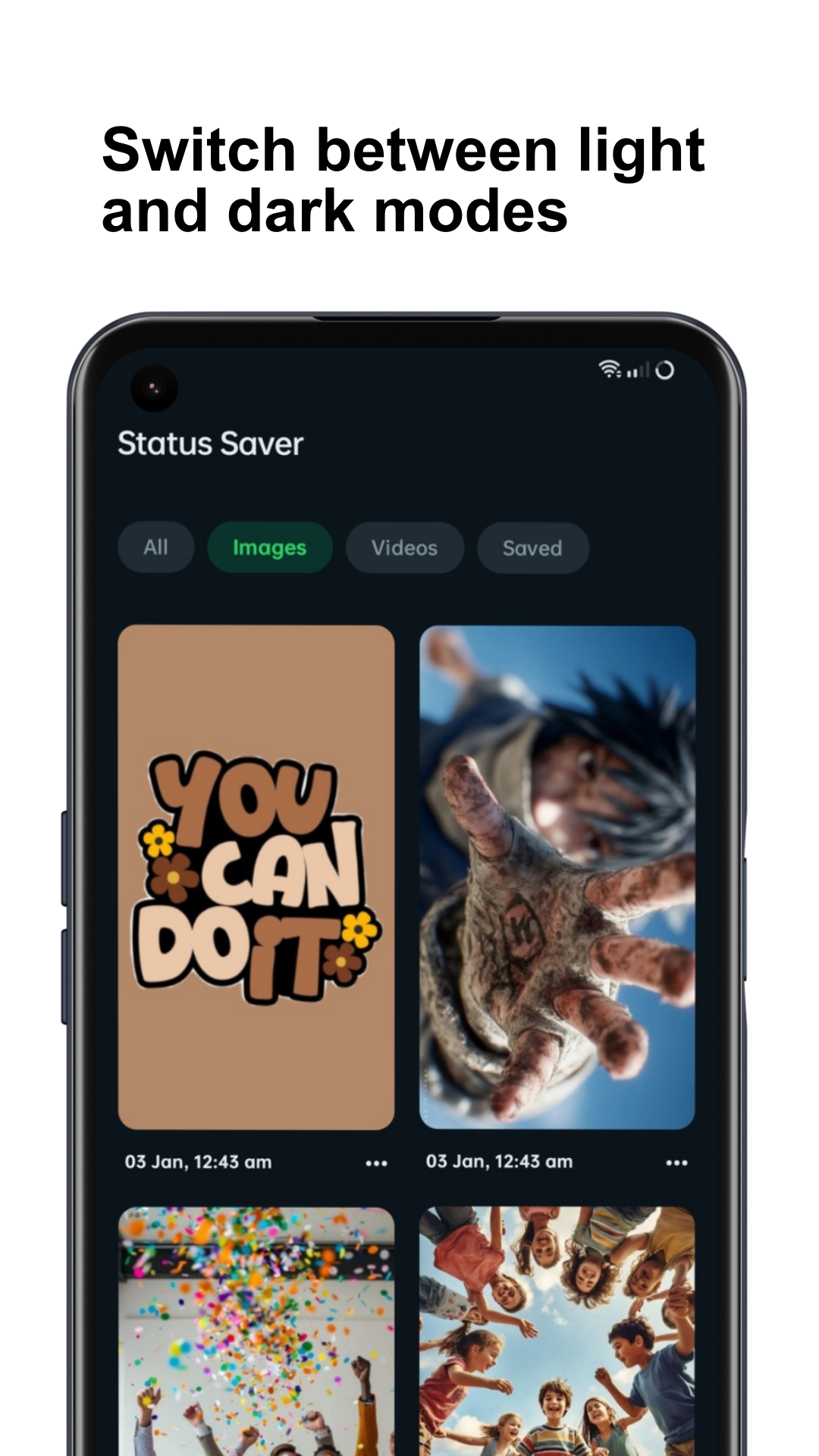 Screenshot of Whatsap Status