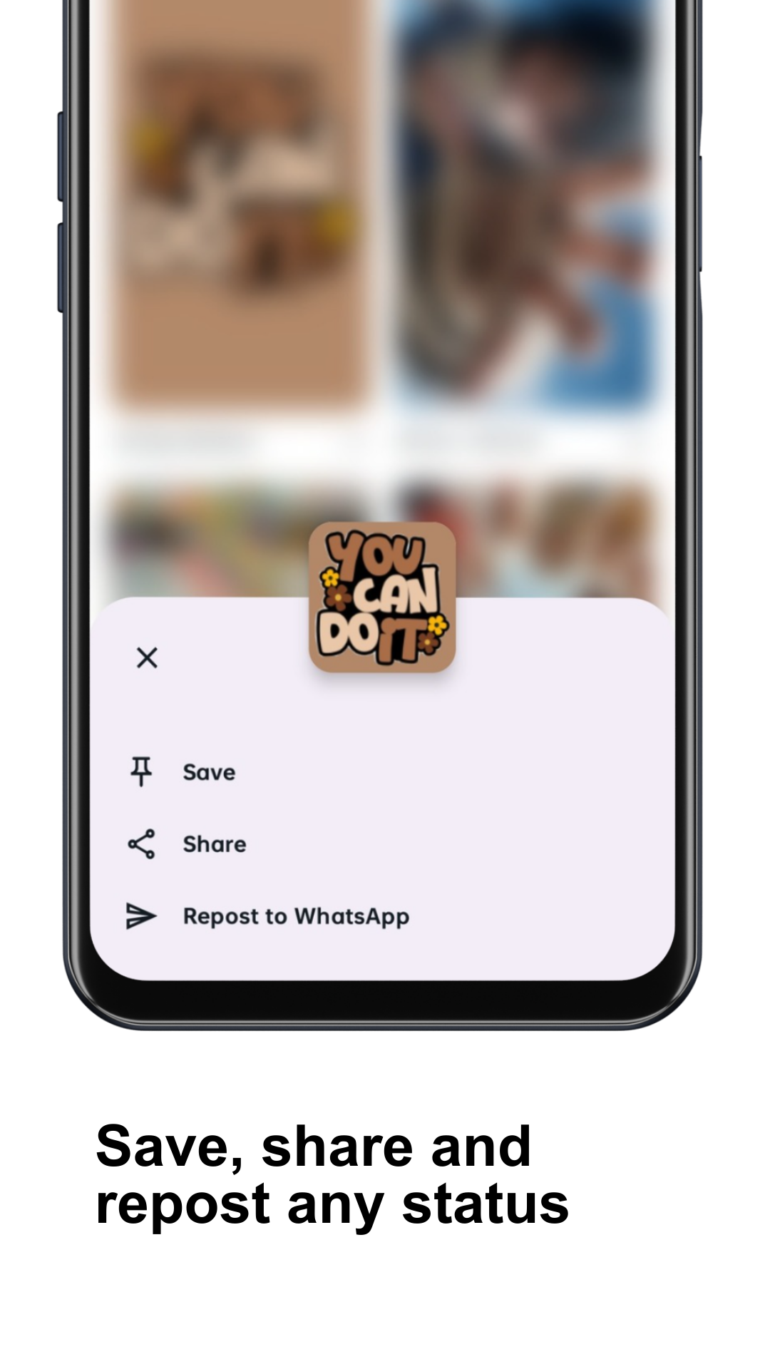 Screenshot of Whatsap Status