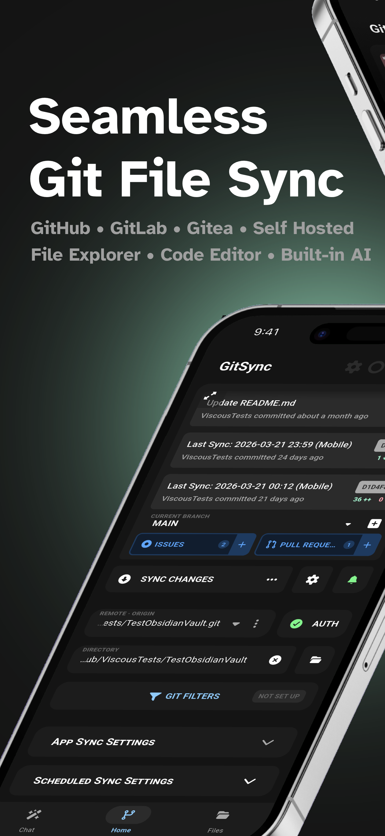 Screenshot of GitSync