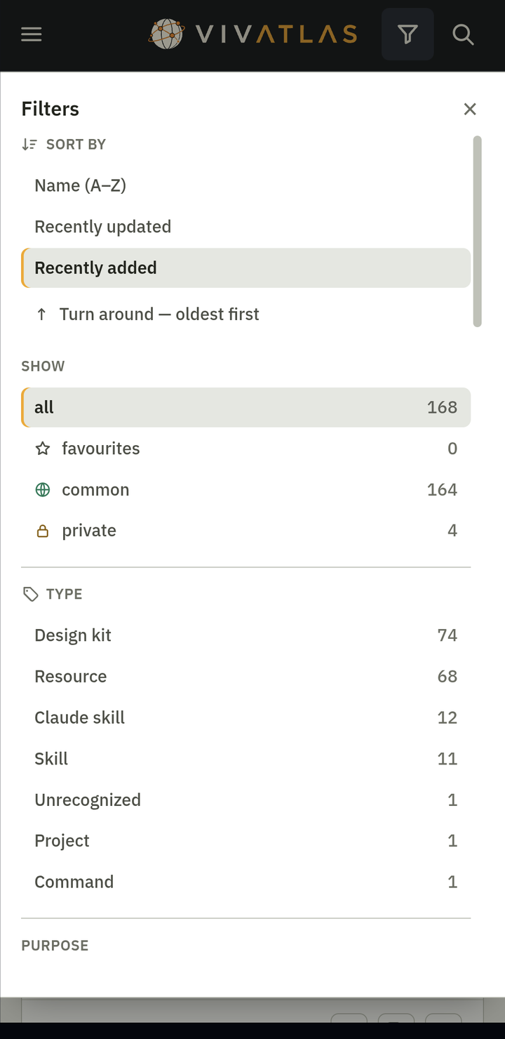 Screenshot of VIVATLAS