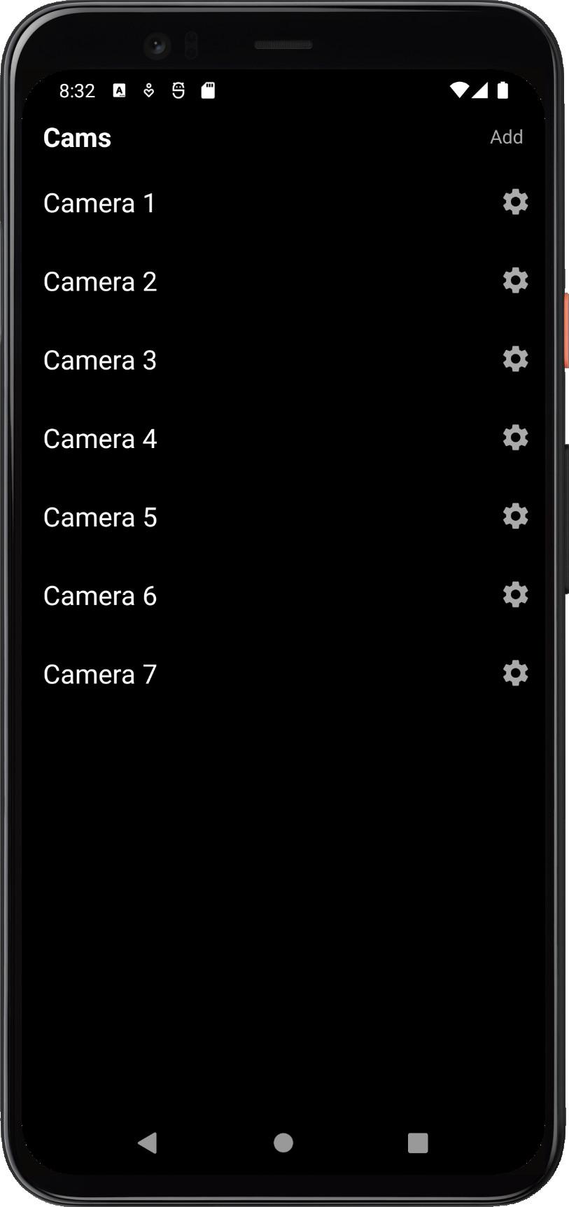 Screenshot of Cams