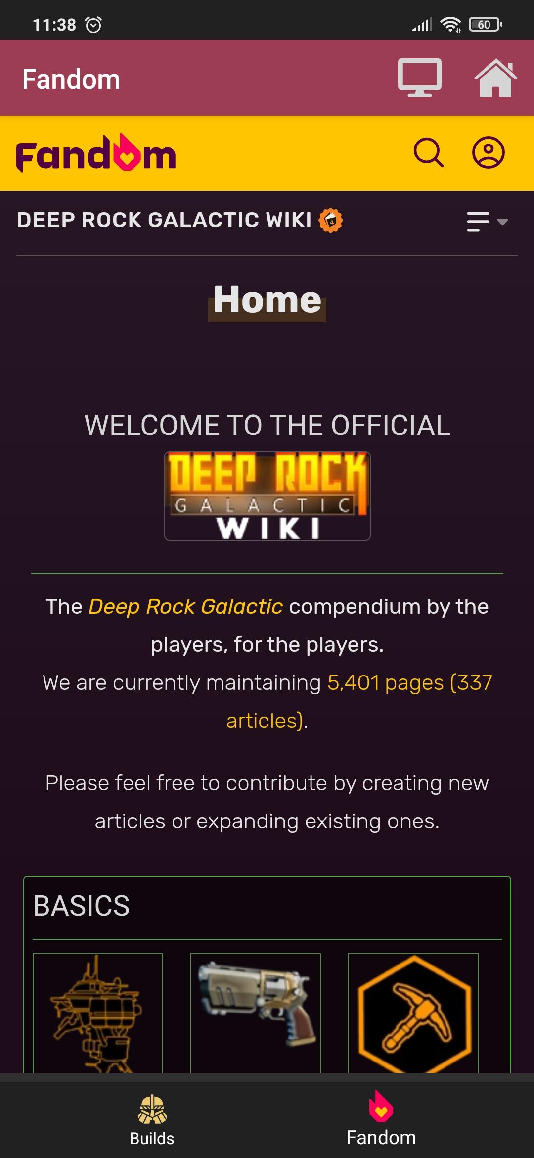 Screenshot of Deep Rock Galactic Assistant