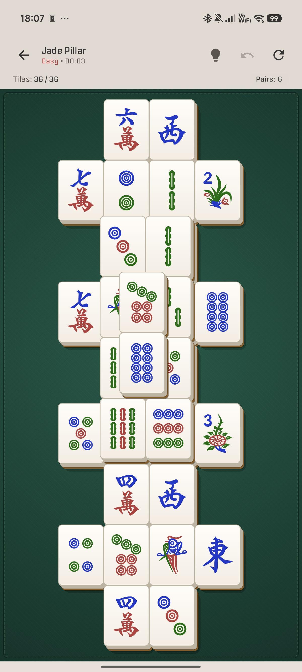 Screenshot of Mahjong Solitaire