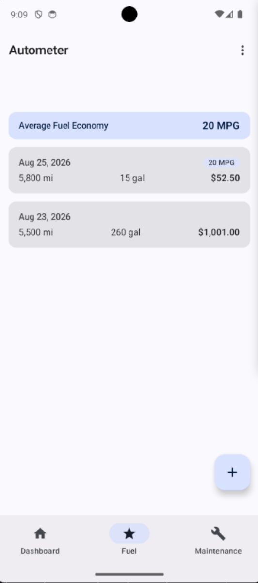 Screenshot of Autometer