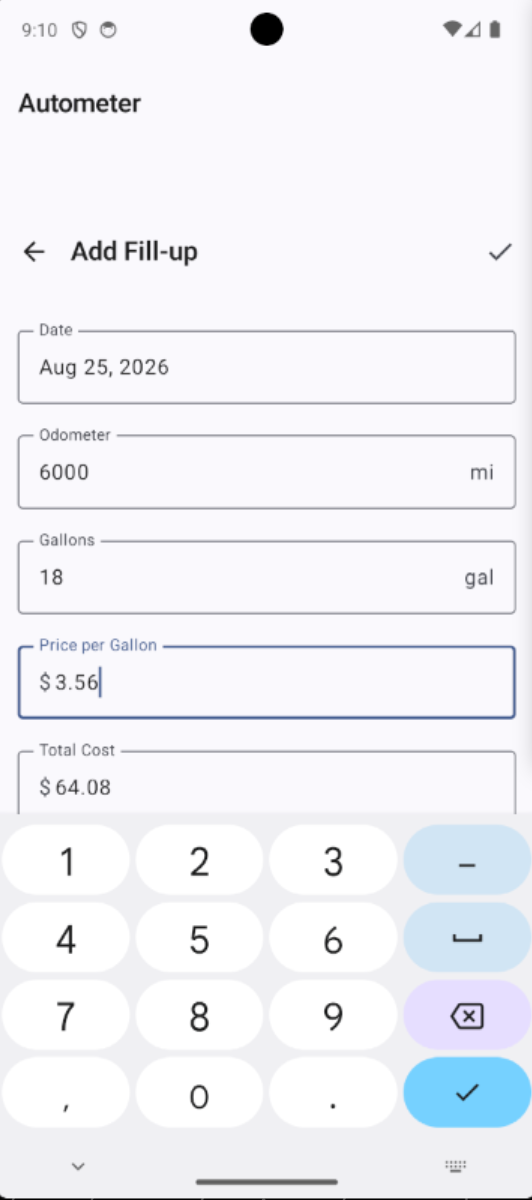 Screenshot of Autometer