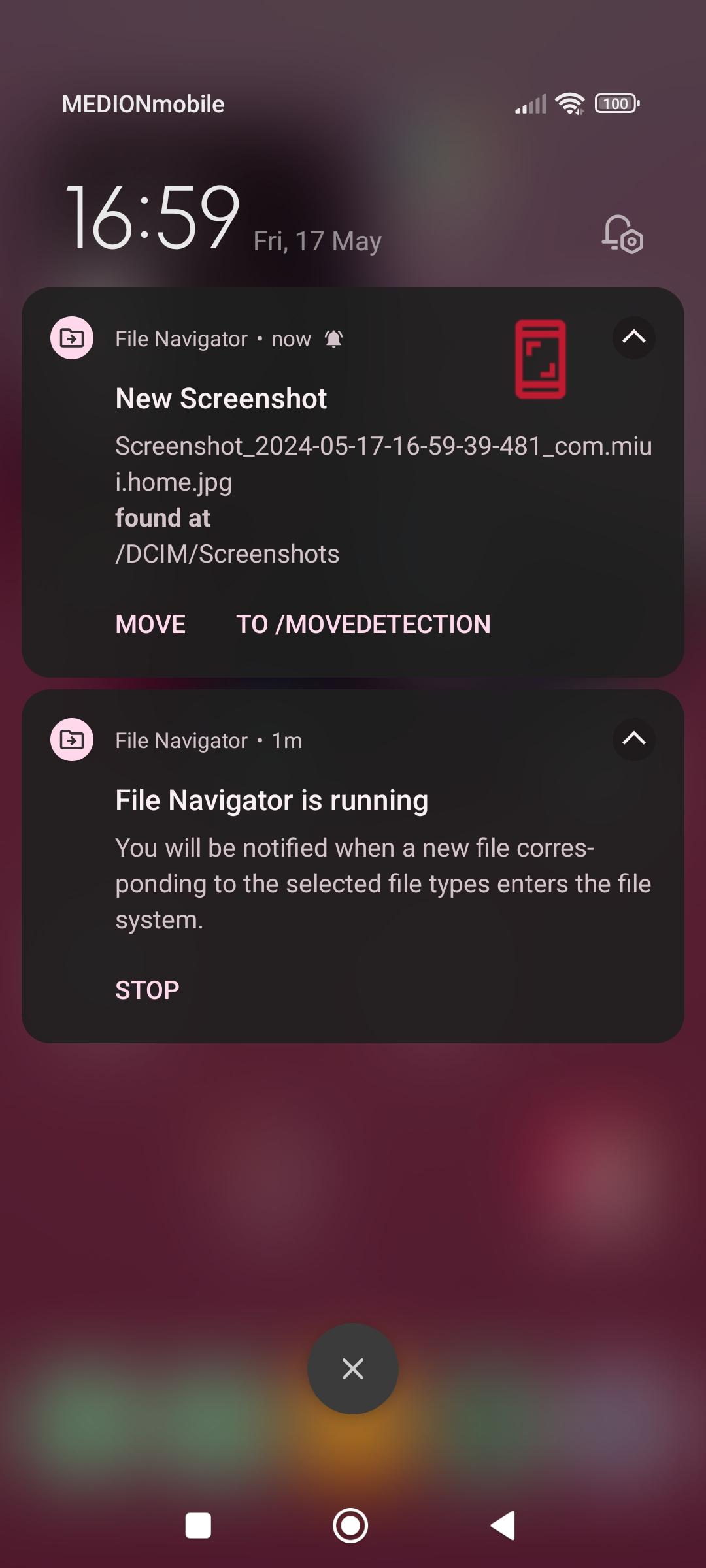 Screenshot of File Navigator