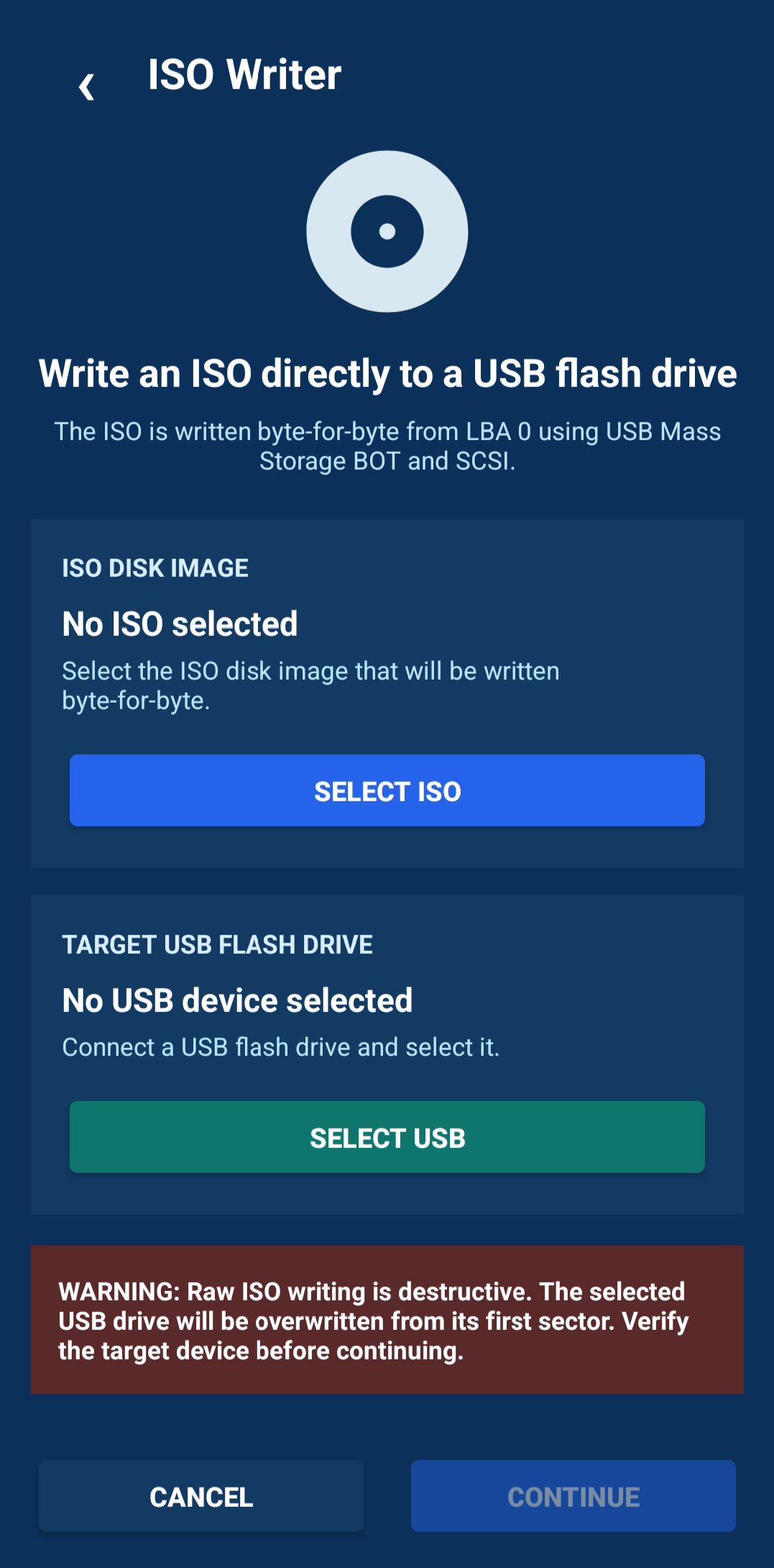 Screenshot of MultiBooter