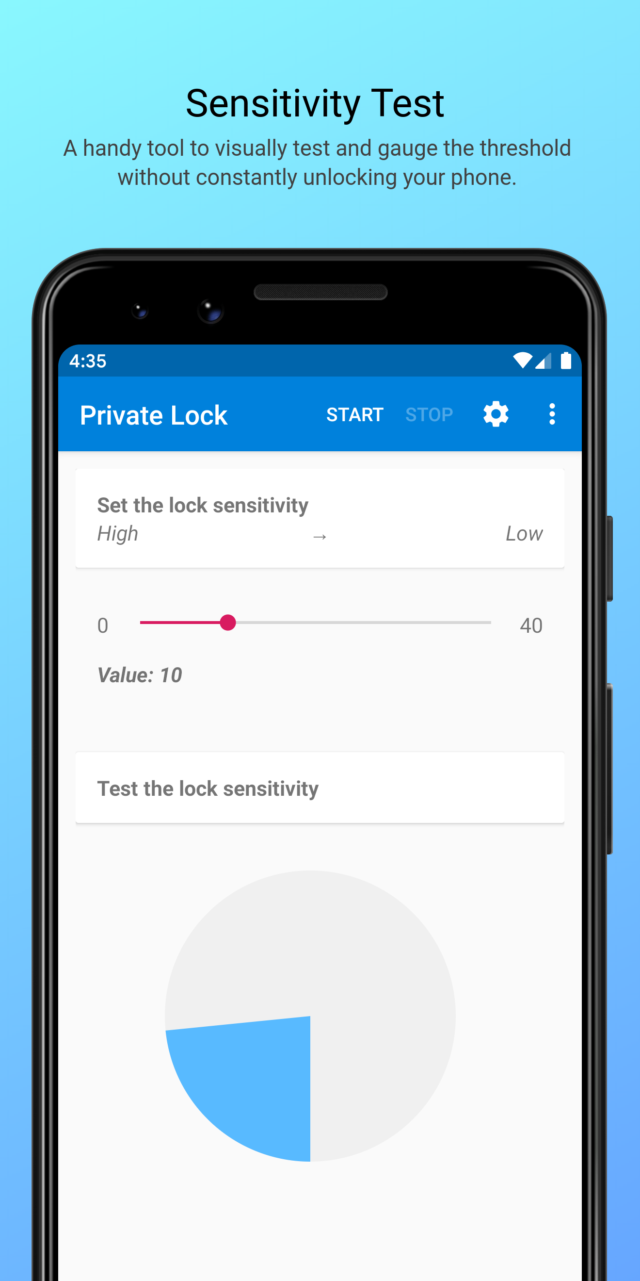 Screenshot of Private Lock
