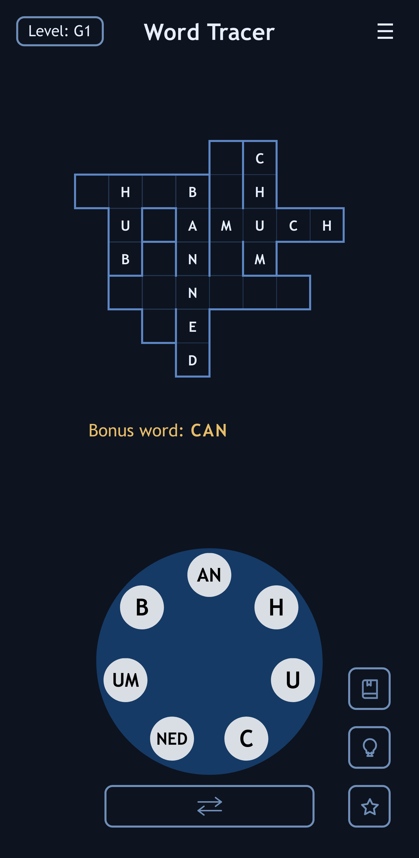 Screenshot of Word Tracer