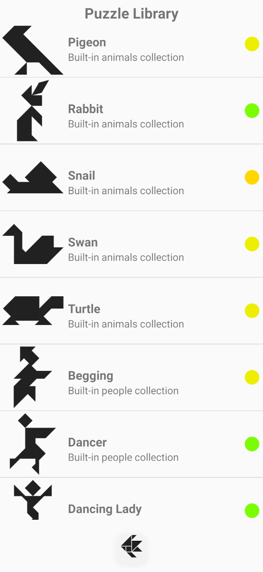 Screenshot of Tangram