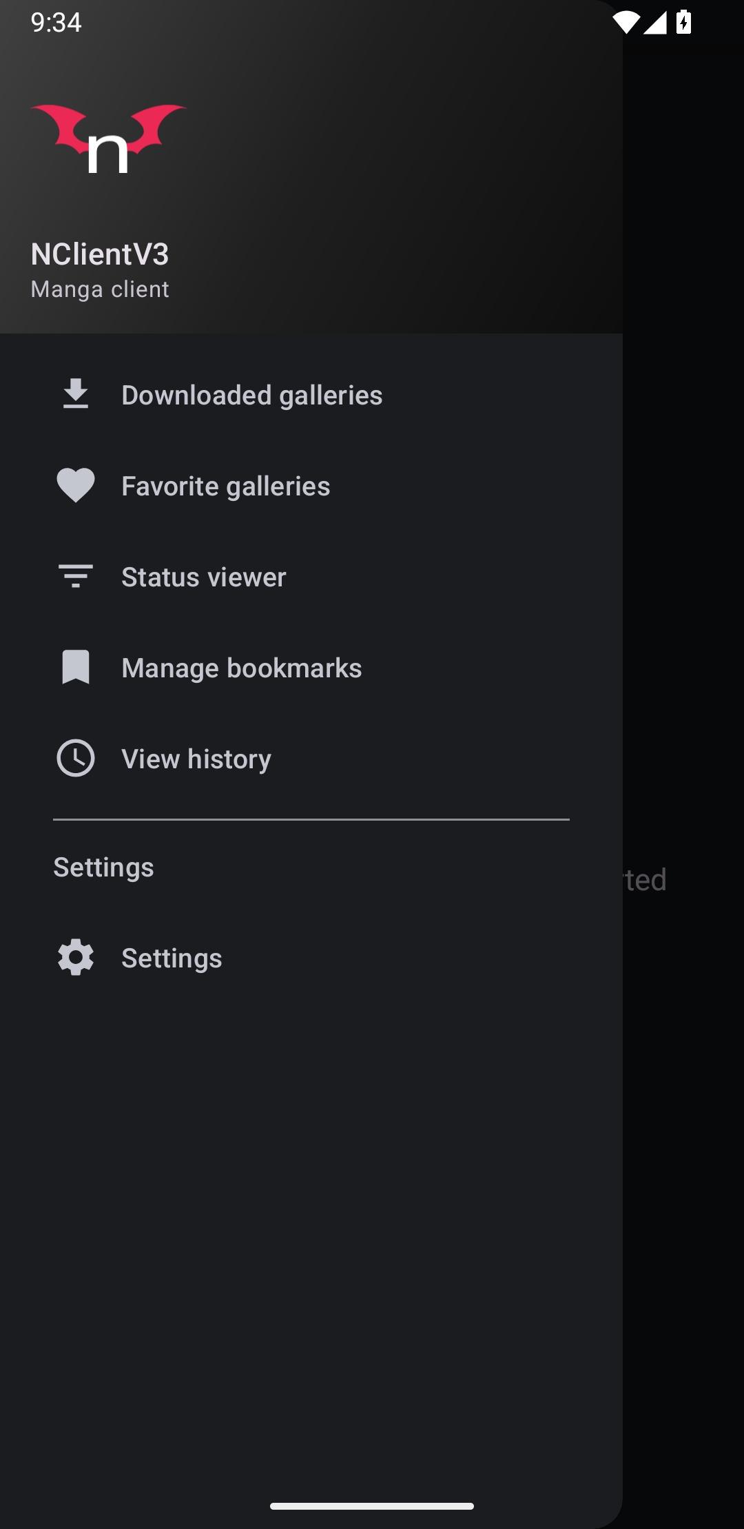Screenshot of NClientV3