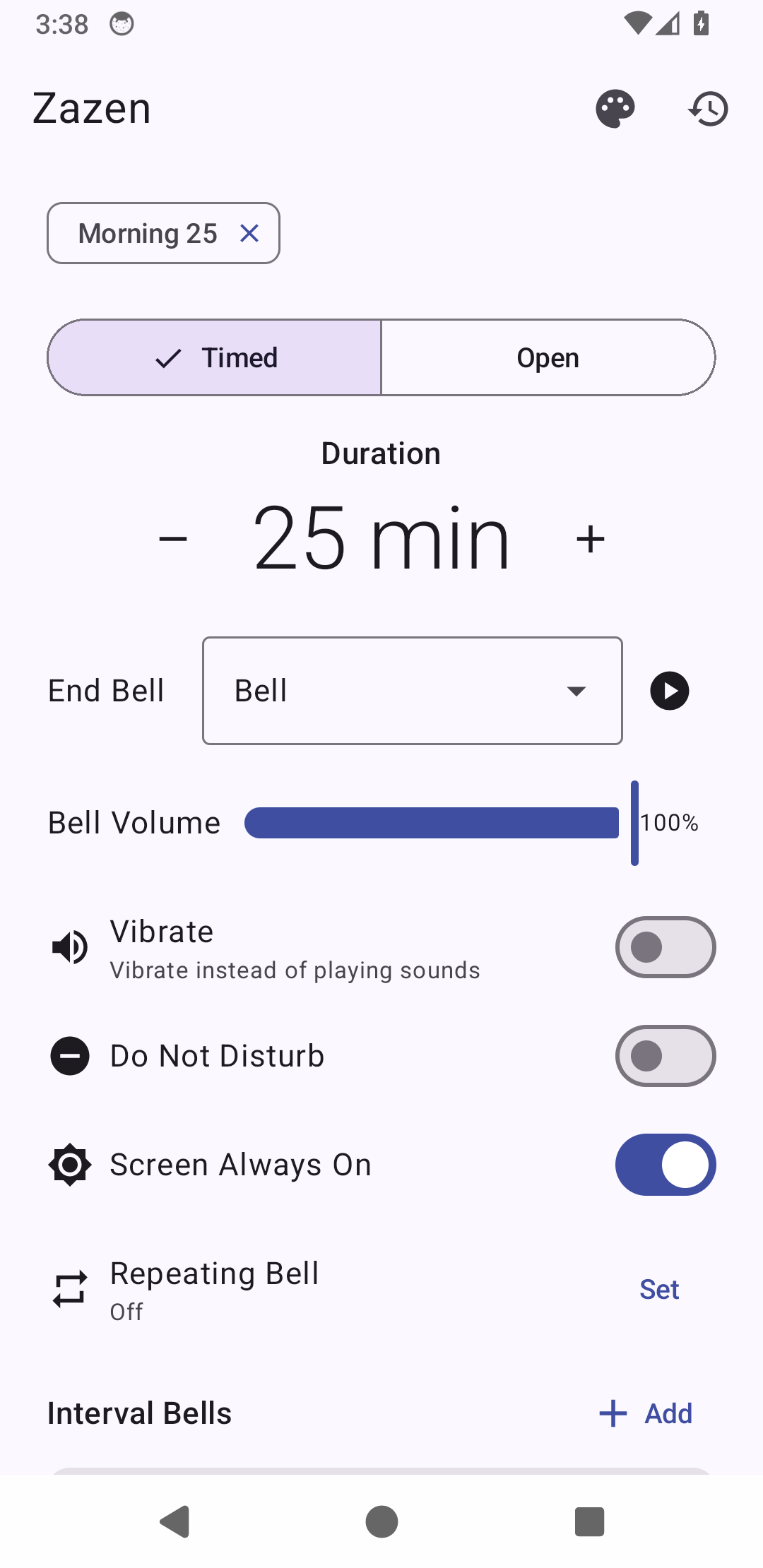 Screenshot of Zazen
