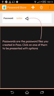 Screenshot of Password Store