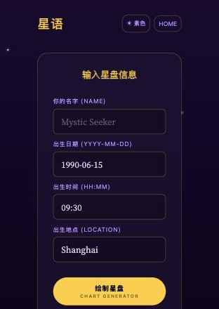 Screenshot of Fortune Telling