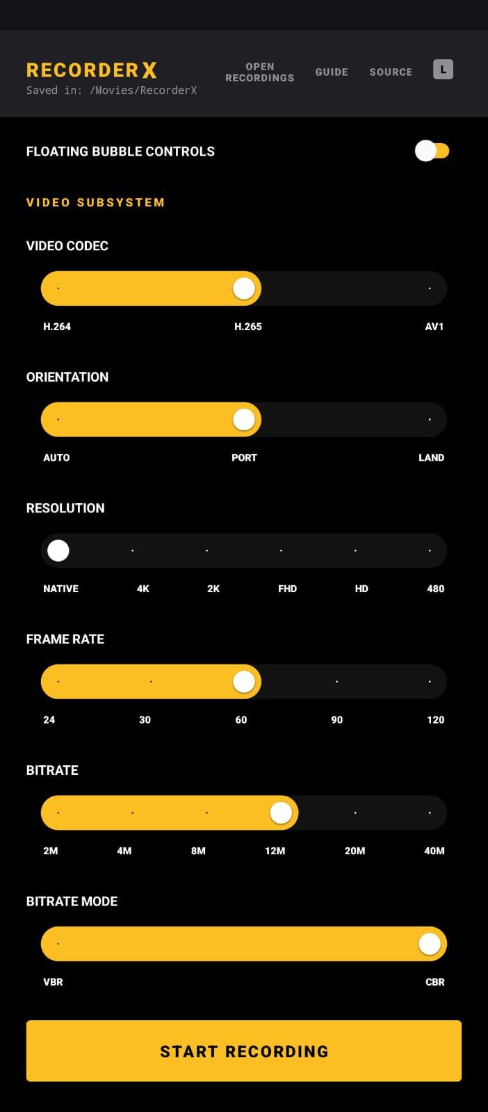 Screenshot of RecorderX