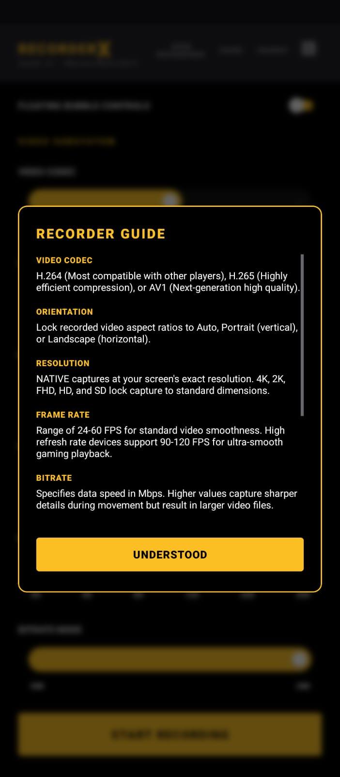 Screenshot of RecorderX