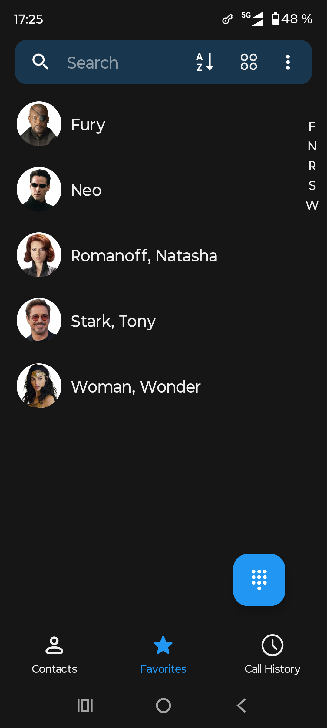 Screenshot of Phone (cz.mts)