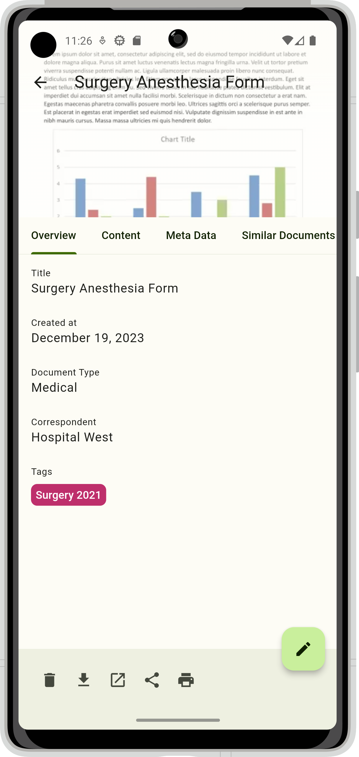 Screenshot of Paperless Mobile