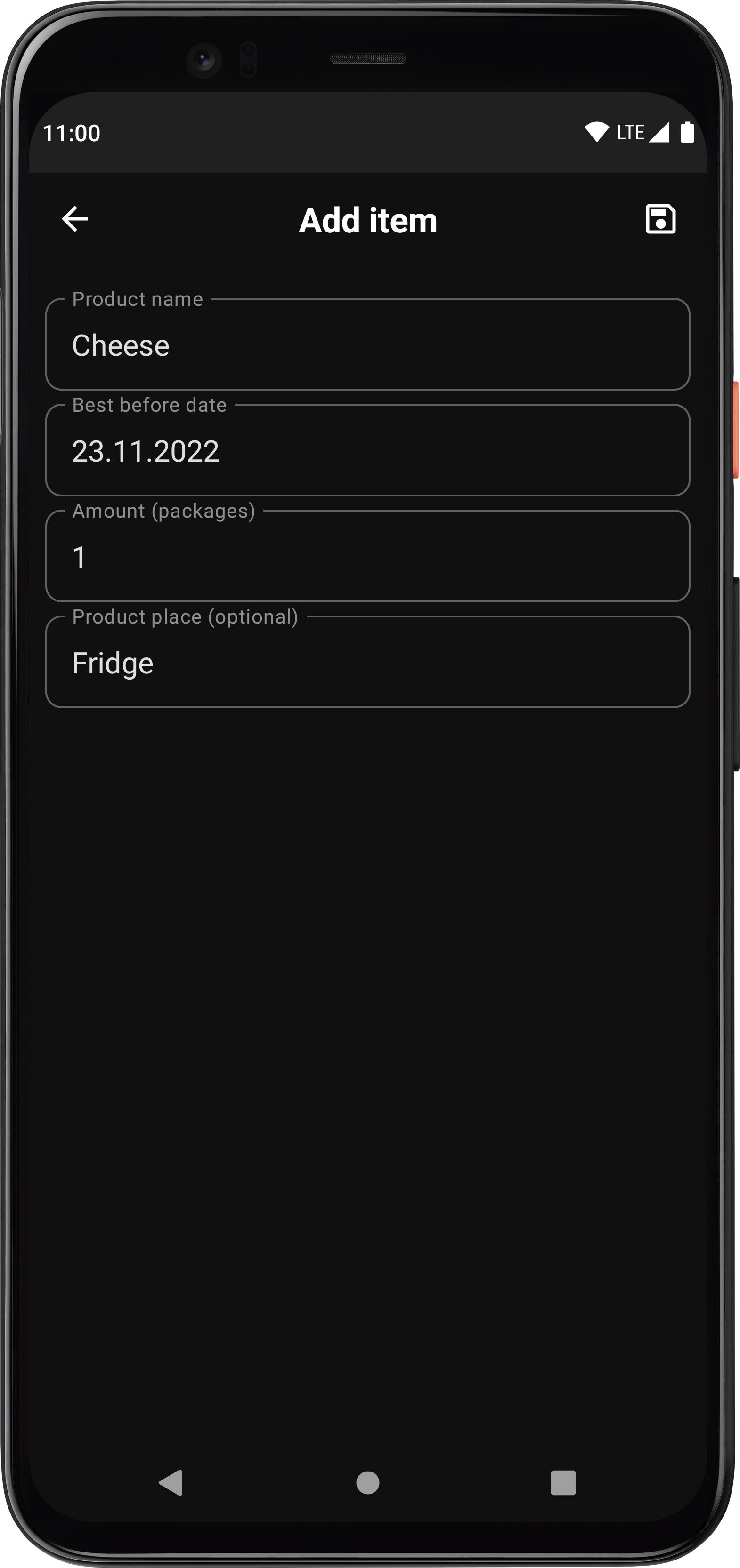 Screenshot of Best-Before
