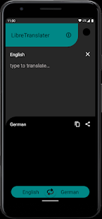 Screenshot of LibreTranslator