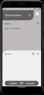 Screenshot of LibreTranslator