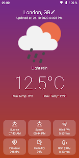 Screenshot of Weather