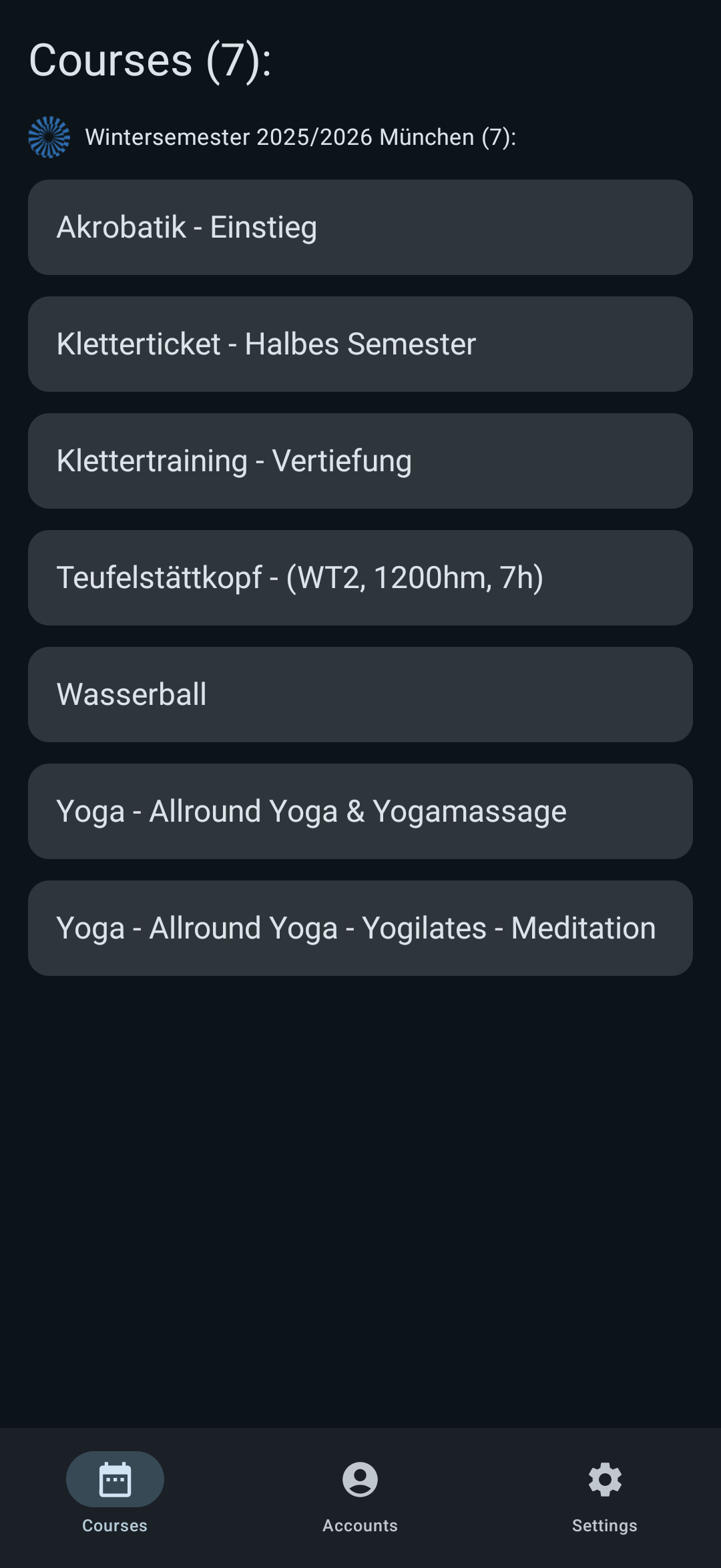 Screenshot of UniThen