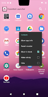 Screenshot of Essential Launcher