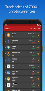 Screenshot of Crypto Prices