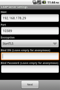 Screenshot of LDAP Sync