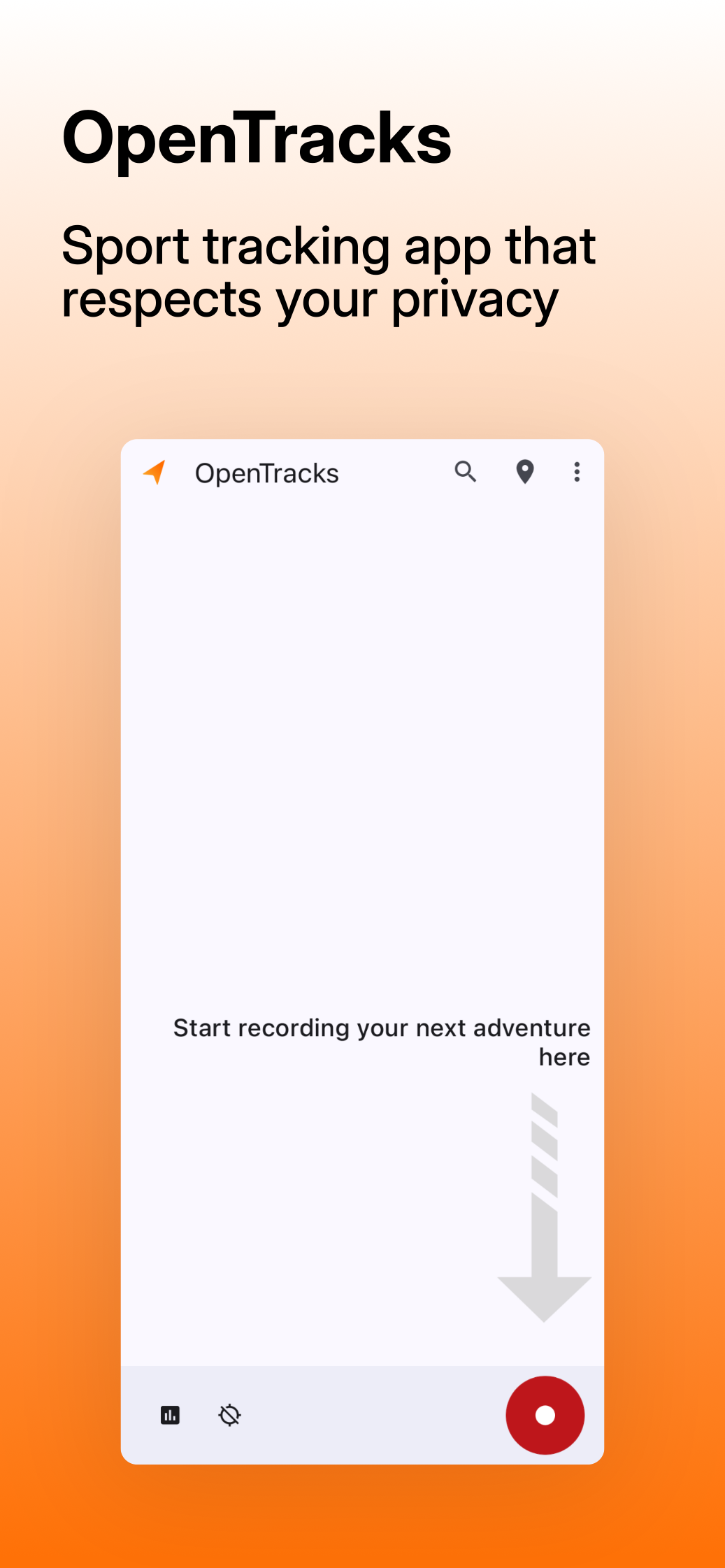 Screenshot of OpenTracks (Reproducible build)