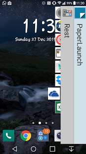 Screenshot of PaperLaunch: Side launcher