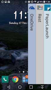 Screenshot of PaperLaunch: Side launcher