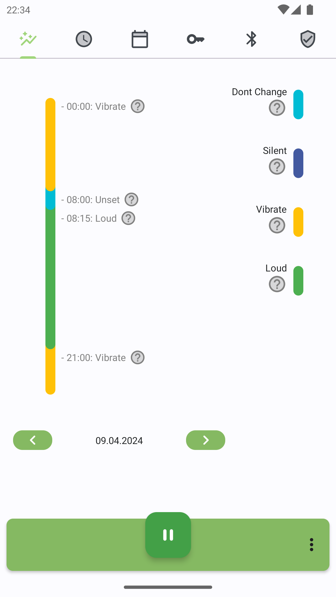 Screenshot of Timed Silence - Don't let your phone rattle you!