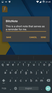 Screenshot of BlitzMail